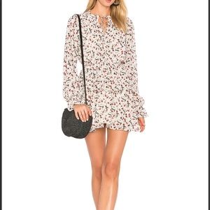 Tularosa Kenya Dress in Red Ditsy XS